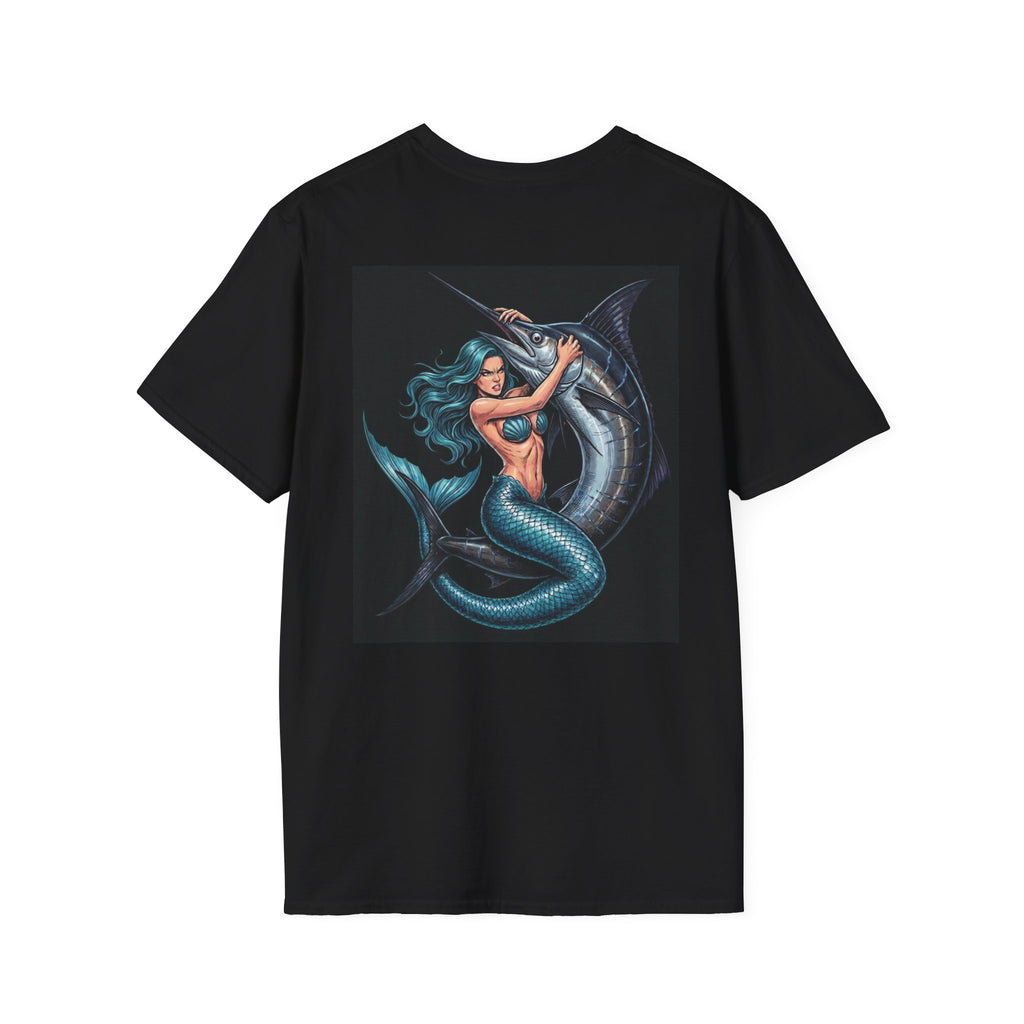 Mermaid Vs Marlin T-Shirt Black