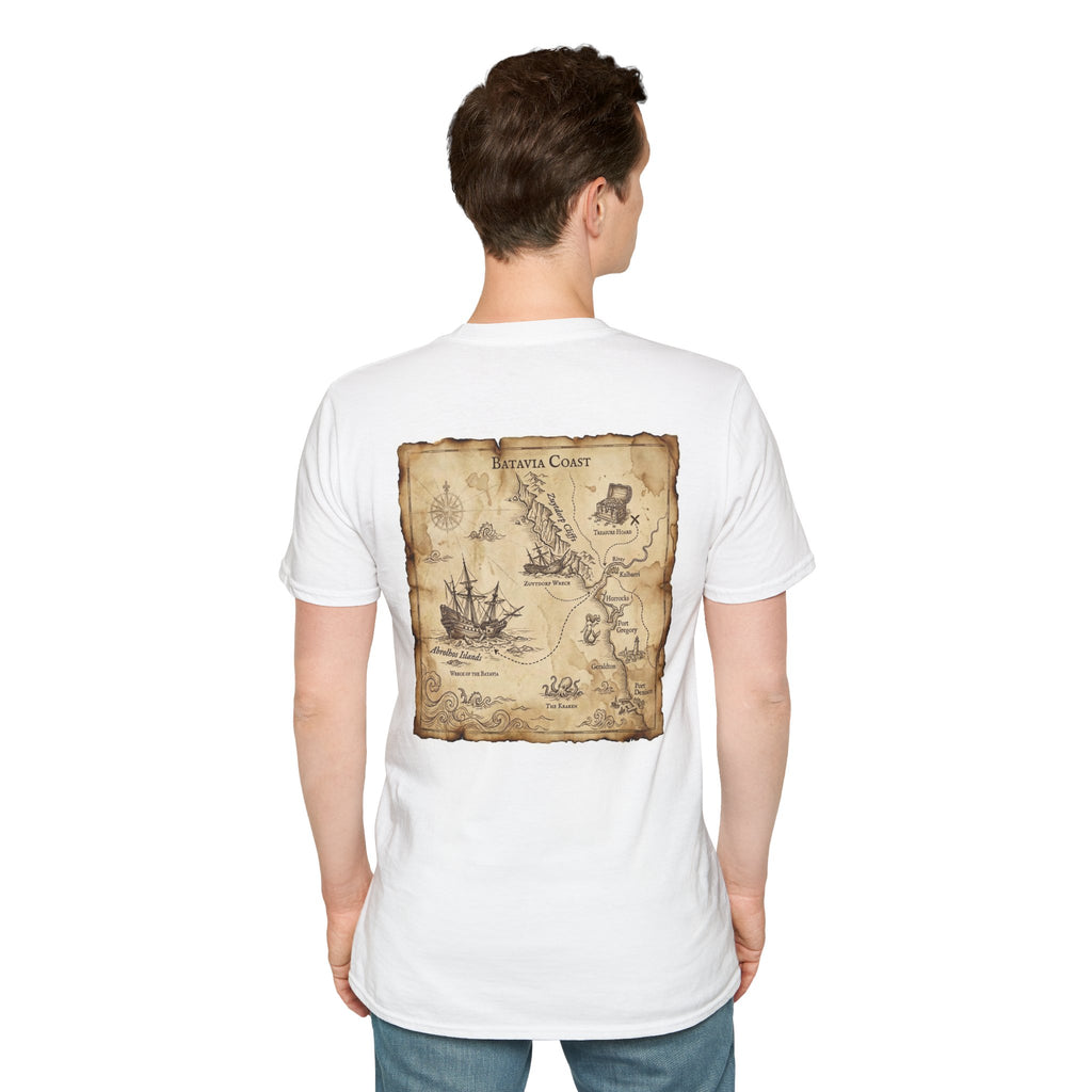Batavia Coast Map T-Shirt White