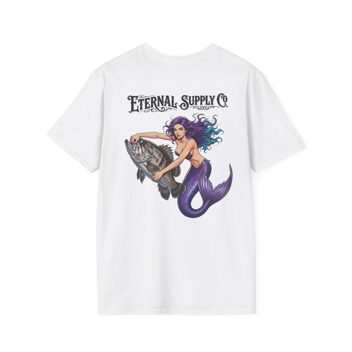 Mermaid Vs Dhufish T-Shirt White