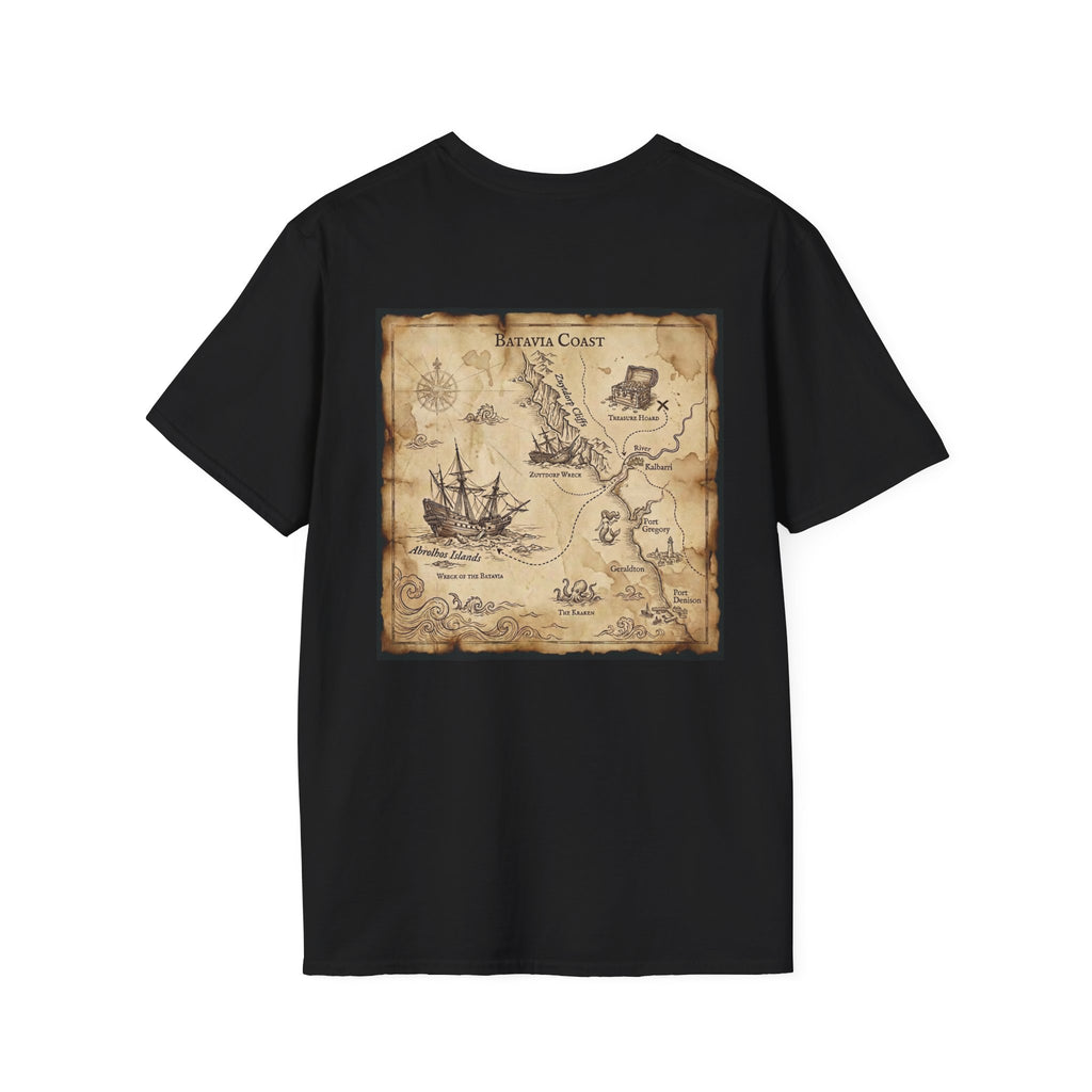 Batavia Coast Map T-Shirt Black