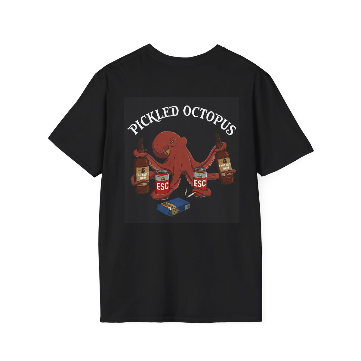 Picked Octopus T-Shirt - Black